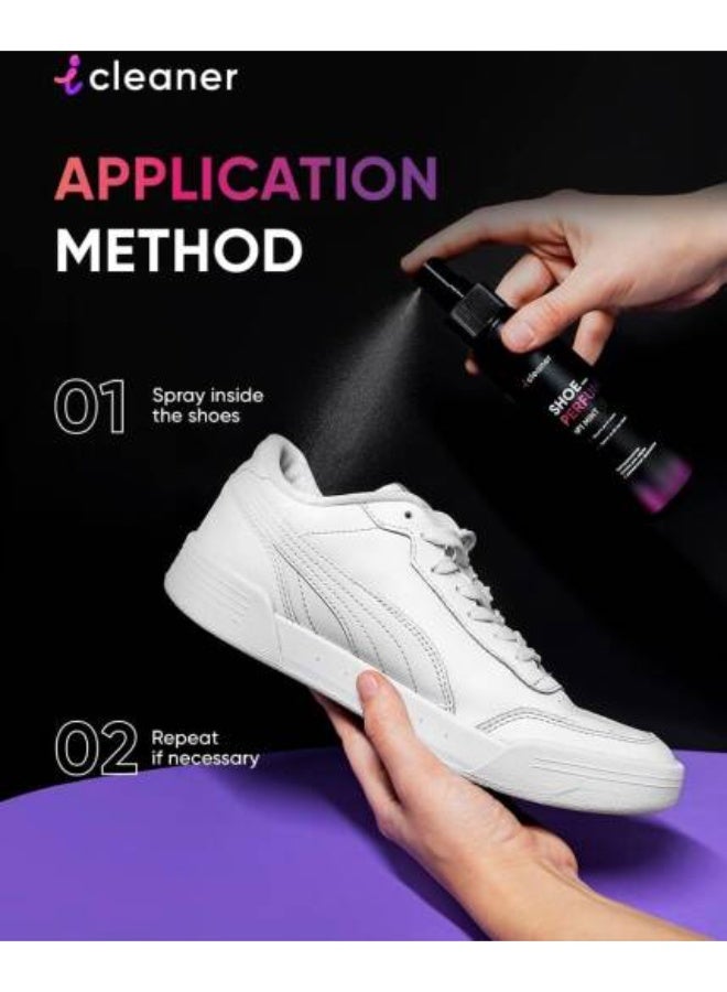 ICleaner Shoe Perfume No.1 Mint 100ML – Long-Lasting Shoe Odor Neutralizer with Refreshing Mint Fragrance - Image 2